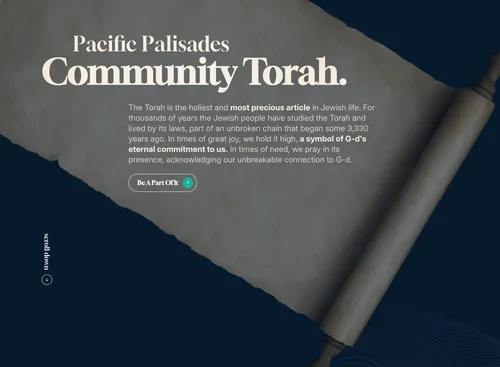 Pacific Palisades Community Torah campaign site